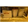 Image 7 : EZ RECK SHELVING UNIT AND CONTENTS - ASSORTED CLEANING SUPPLIES, MOP BUCKETS AND MORE
