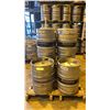 Image 1 : GROUP OF (10) 50 LITRE ALUMINIUM BREWERY KEGS