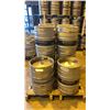 Image 1 : GROUP OF (10) 50 LITRE ALUMINIUM BREWERY KEGS