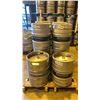 Image 1 : GROUP OF (10) 50 LITRE ALUMINIUM BREWERY KEGS