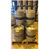 Image 1 : GROUP OF (10) 50 LITRE ALUMINIUM BREWERY KEGS