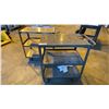 Image 2 : (2) WELDED METAL 3 TIER MOBILE SHOP CARTS