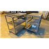 Image 3 : (2) WELDED METAL 3 TIER MOBILE SHOP CARTS