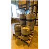 Image 2 : GROUP OF (10) 50 LITRE ALUMINIUM BREWERY KEGS
