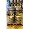 Image 1 : GROUP OF (10) 50 LITRE ALUMINIUM BREWERY KEGS