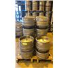 Image 1 : GROUP OF (10) 50 LITRE ALUMINIUM BREWERY KEGS