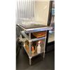Image 2 : EFI STAINLESS STEEL PREP TABLE AND CONTENTS - APPROX. 3FT ACROSS X 2FT WIDE X 3FT HIGH