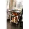Image 3 : EFI STAINLESS STEEL PREP TABLE AND CONTENTS - APPROX. 3FT ACROSS X 2FT WIDE X 3FT HIGH