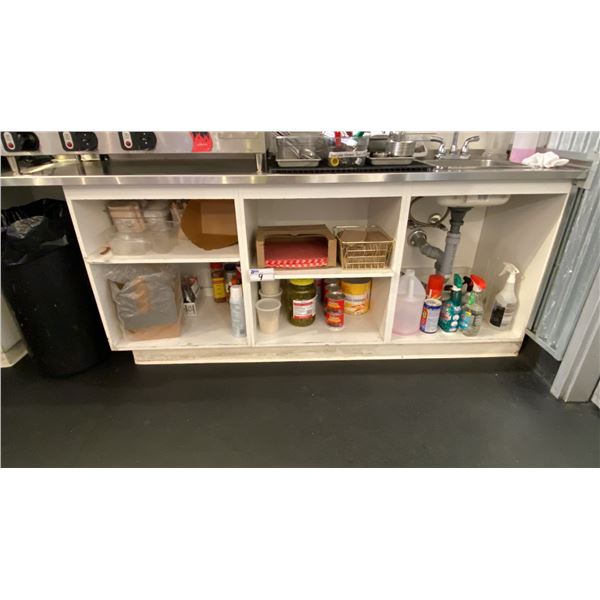 ASSORTED RESTAURANT KITCHEN ITEMS - FOOD PREP INSERTS & CONTAINERS, GLASSWARE,