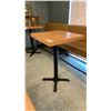 Image 2 : SMALL COUNTER HEIGHT BAR/BISTRO TABLE - APPROX. 2FT X 2FT X 3FT HIGH