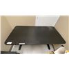 Image 2 : BLACK ADJUSTABLE HEIGHT OFFICE DESK - APPROX. 63" ACROSS X 31 1/2" WIDE