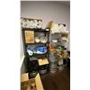 Image 1 : 2 STORAGE SHELVES AND CONTENTS