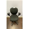 Image 1 : BLACK FABRIC UPHOLSTERED OFFICE CHAIR