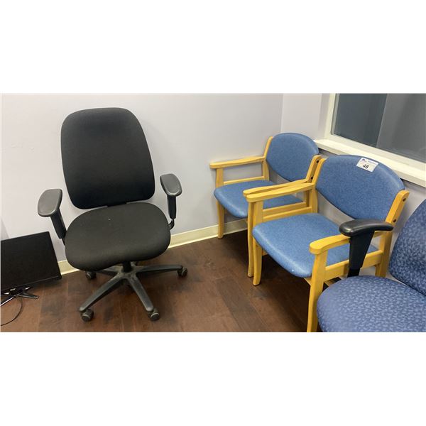 GROUP OF 6 ASSORTED OFFICE CHAIRS