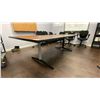Image 2 : 8FT BOARDROOM TABLE WITH CENTER POWER CONSOLE