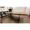 Image 3 : 8FT BOARDROOM TABLE WITH CENTER POWER CONSOLE