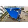 Image 1 : BLUE METAL INDUSTRIAL DUMP BIN WITH FORKLIFT SLOTS