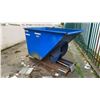 Image 2 : BLUE METAL INDUSTRIAL DUMP BIN WITH FORKLIFT SLOTS