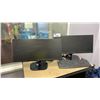 Image 2 : SMALL SHELF UNIT AND CONTENTS -3 COMPUTER MONITORS, 2 KEYPADS WITH MOUSE AND