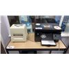 Image 4 : SMALL SHELF UNIT AND CONTENTS - HP LASER JET PRO PRINTER, BROTHER DCP PRINTER AND
