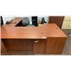Image 1 : ASSORTED OFFICE FURNITURE - EXECUTIVE DESK, FILING CABINETS, WHITEBOARD WITH CABINET AND
