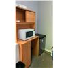Image 5 : KITCHEN STATION -COUNTER CABINET UNIT,  PANASONIC MICROWAVE AND DANBY COMPACT FRIDGE