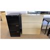 Image 6 : GROUP OF ASSORTED OFFICE ITEMS - 4 FILING CABINETS, DIS-ASSEMBLED DESK, DESK WORK STATION,