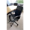 Image 3 : BOARDROOM TABLE AND 6 OFFICE CHAIRS - 94 1/2" X 39 1/4" X 29 1/2" HIGH