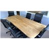 Image 4 : BOARDROOM TABLE AND 6 OFFICE CHAIRS - 94 1/2" X 39 1/4" X 29 1/2" HIGH