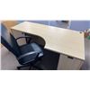 Image 3 : OFFICE DESK WITH SMALL MATCHING SINGLE DRAWER SIDE TABLE AND OFFICE CHAIR