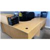 Image 6 : 3PCS. OFFICE DESK , 2 METAL FILING CABINETS, WOODEN CABINET, OFFICE CHAIR AND ASSORTED