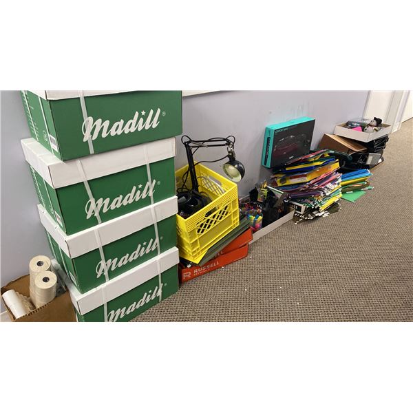 LARGE GROUP OF ASSORTED OFFICE SUPPLIES