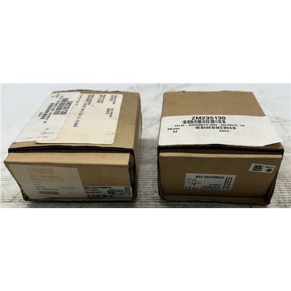 (2) Asco #833-354730010 Joucomatic Valves