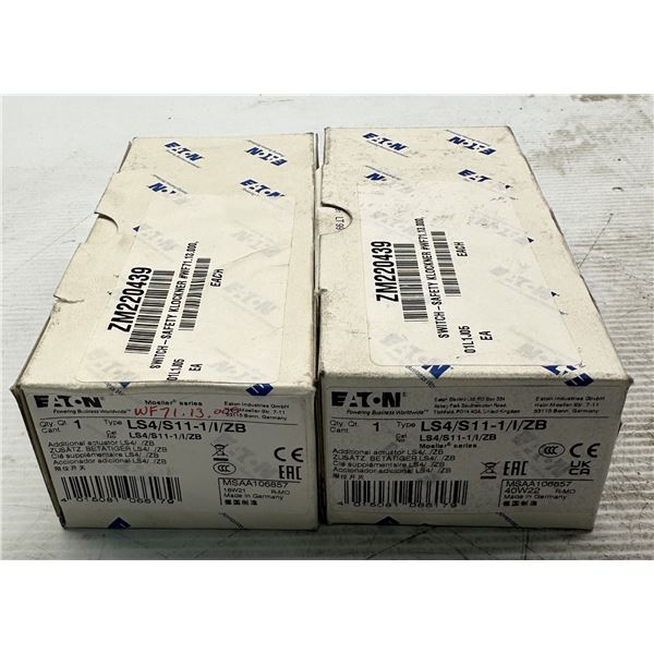 (2) Eaton #LS4/S11-1/I/ZB Safety Switches