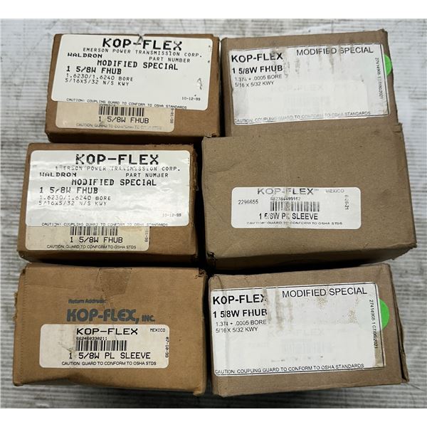 Lot of (6) Kop-Flex 1-5/8WFHUB & 1-5/8W FL Sleeve