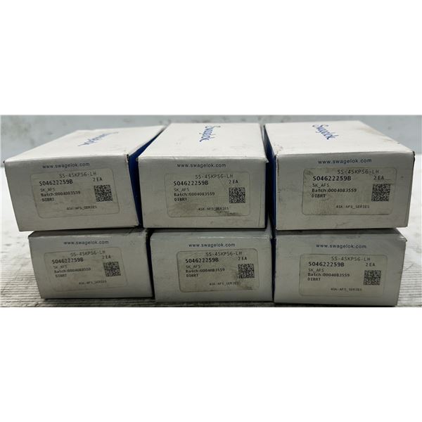 Lot of (6) Swagelok #SS-4SKPS6-LH Valves