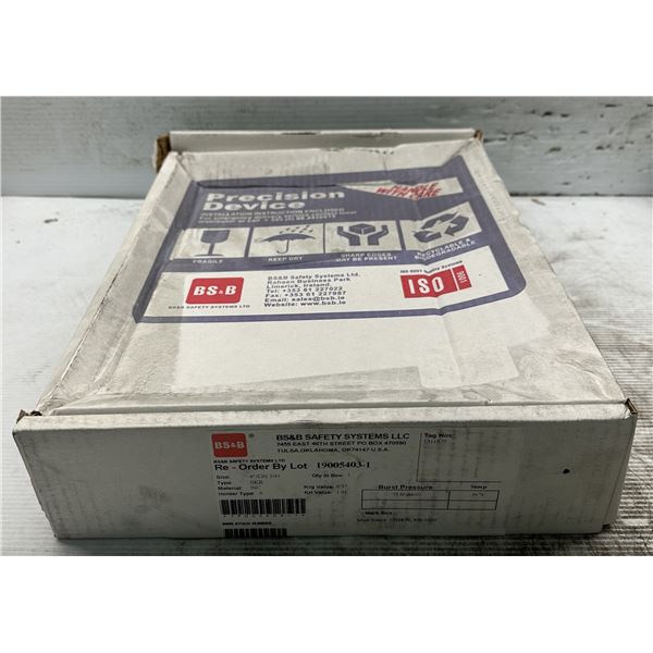 BS&B Safety #19005403-1 Rupture Disc Burst Pressure 73.2psi(G) @ 75 Degrees