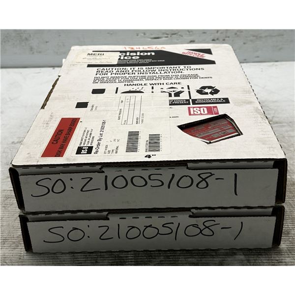 (2) BS&B Safety #21005108-1 Rupture Disc Burst Pressure 46psi(G) @ 72 Degrees