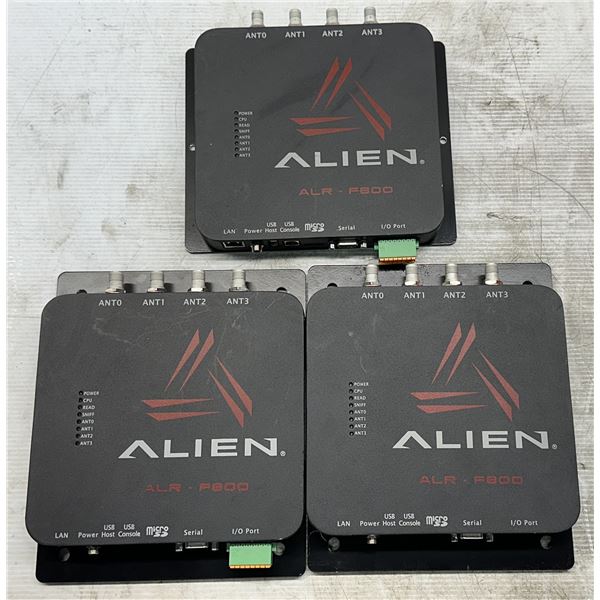(3) Alien #ALR-F800 Self-Optimizing Enterprise RFID Readers
