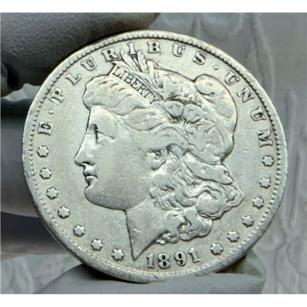 MORGAN SILVER DOLLAR - 1891