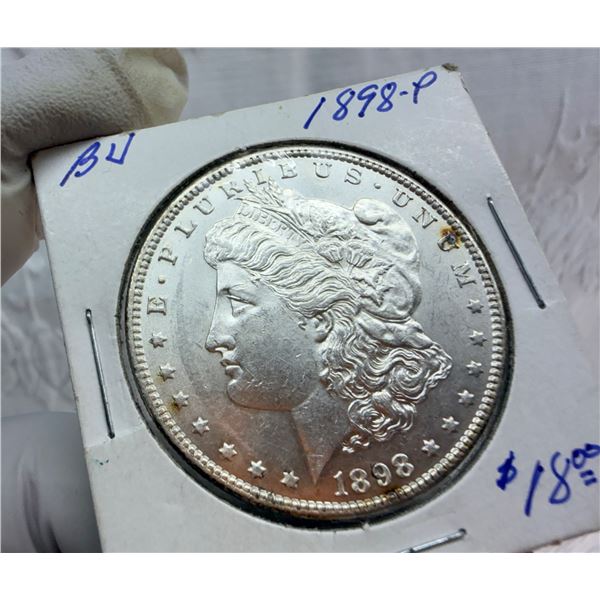 MORGAN SILVER DOLLAR - 1898