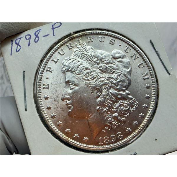 MORGAN SILVER DOLLAR - 1898