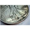 Image 8 : FOUR DESIGNS OF THE US HALF DOLLAR: BARBER SILVER HALF DOLLAR - 1908O; WALKING LIBERTY SILVER HALF D
