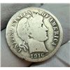 Image 6 : THREE COINS FROM 1910S: STANDING LIBERTY SILVER QUARTER, S; BARBER SILVER DIME, 1916S; BUFFALO (INDI