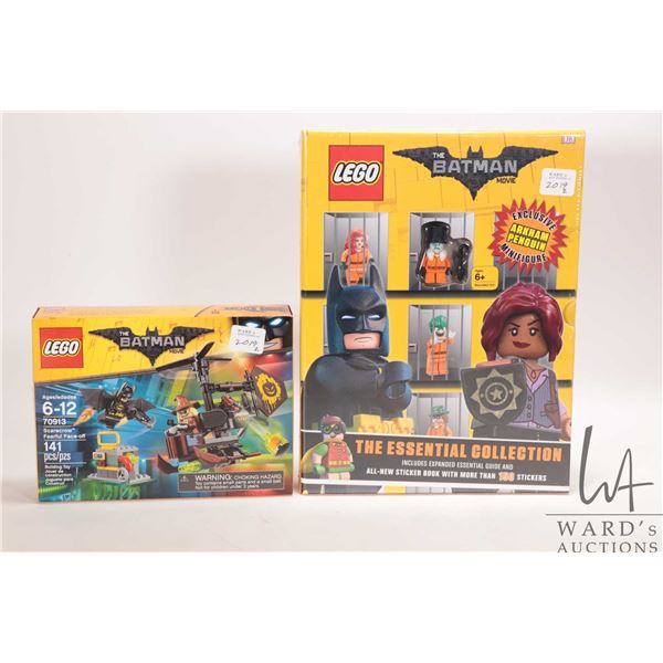 Lego "The Batman Movie" set no. 70913 Scarecrow Fearful Face-Off, and "The Essential collection stic