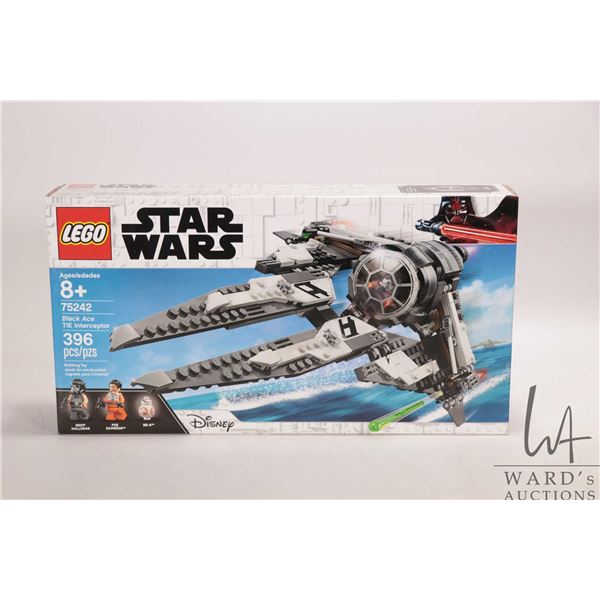 Lego "Star Wars" set no. 75242 Black Ace TIE Interceptor, new in factory sealed box