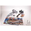 Image 1 : Lego "Star Wars" two pre-built sets including 7961 Darth Maul's Sith Infiltrator and 75102 Poe's X-W