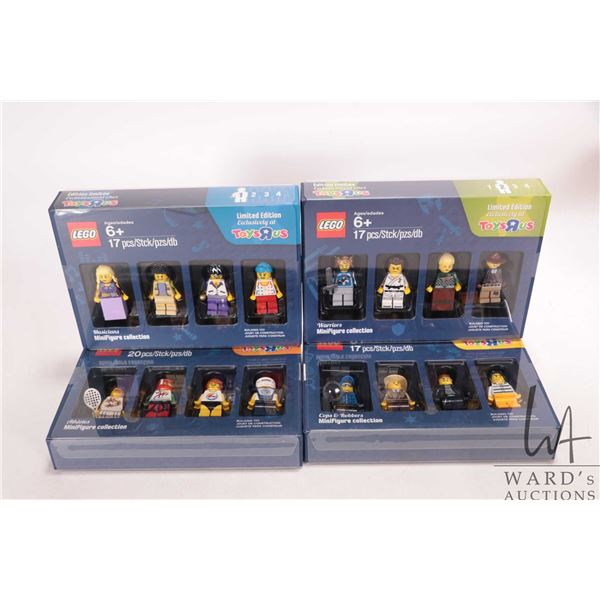 Four Lego four figure mini sets ToysRus Exclusive Bricktober ( 1/4, 2/4, 3/4 and 4/4 2016)