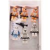 Image 1 : Lego "Star Wars" mini figures including three Bomb Squad Clone Troopers, Special Forces Commander, C
