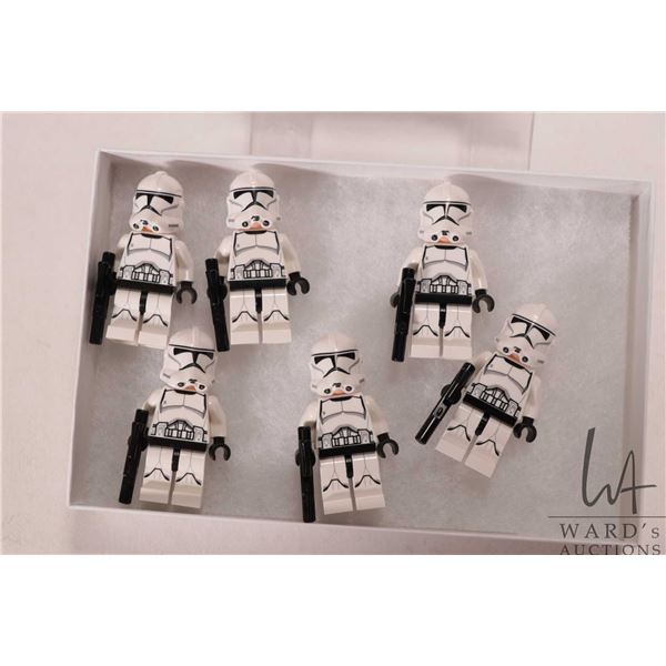 Lego "Star Wars" mini figures including six episode 3 Clone Troopers